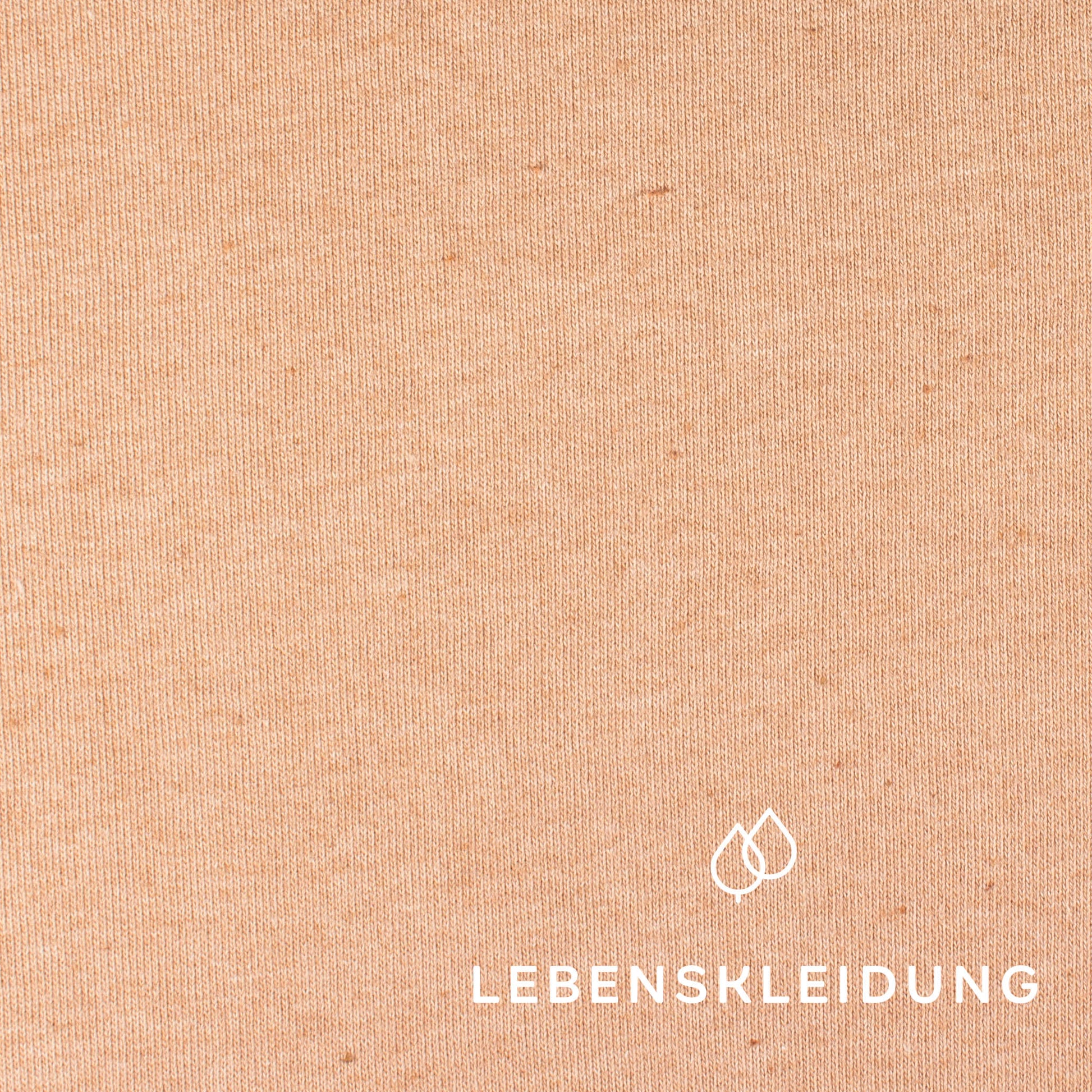 Organic Sweat Color Grown Cotton - White - Color Grown Brown sample – Detail view
