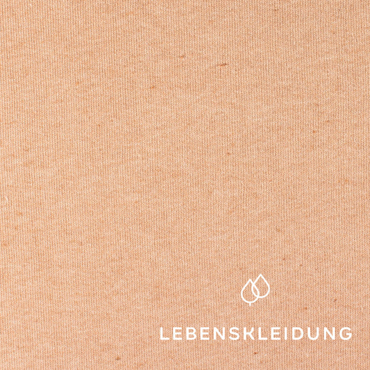 Organic Sweat Color Grown Cotton - White - Color Grown Brown sample – Detail view