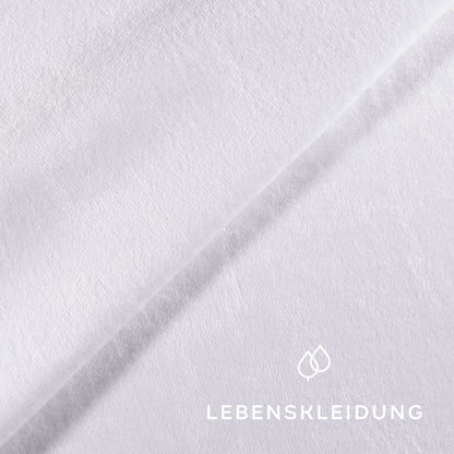 Organic velour fabric - White sample