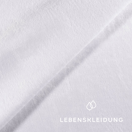 Organic velour fabric - White sample
