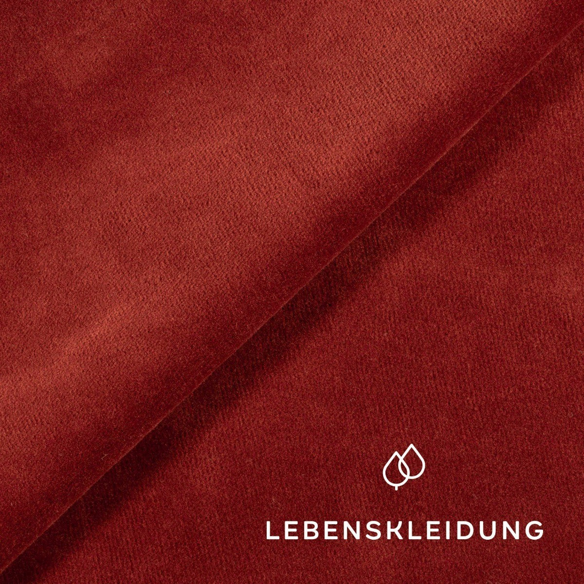 Tissu velours bio Nicki - Henné