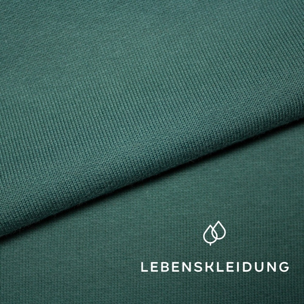 Organic sweat fabric roughened - Powdered Green