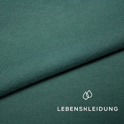 Organic sweat fabric roughened - Powdered Green