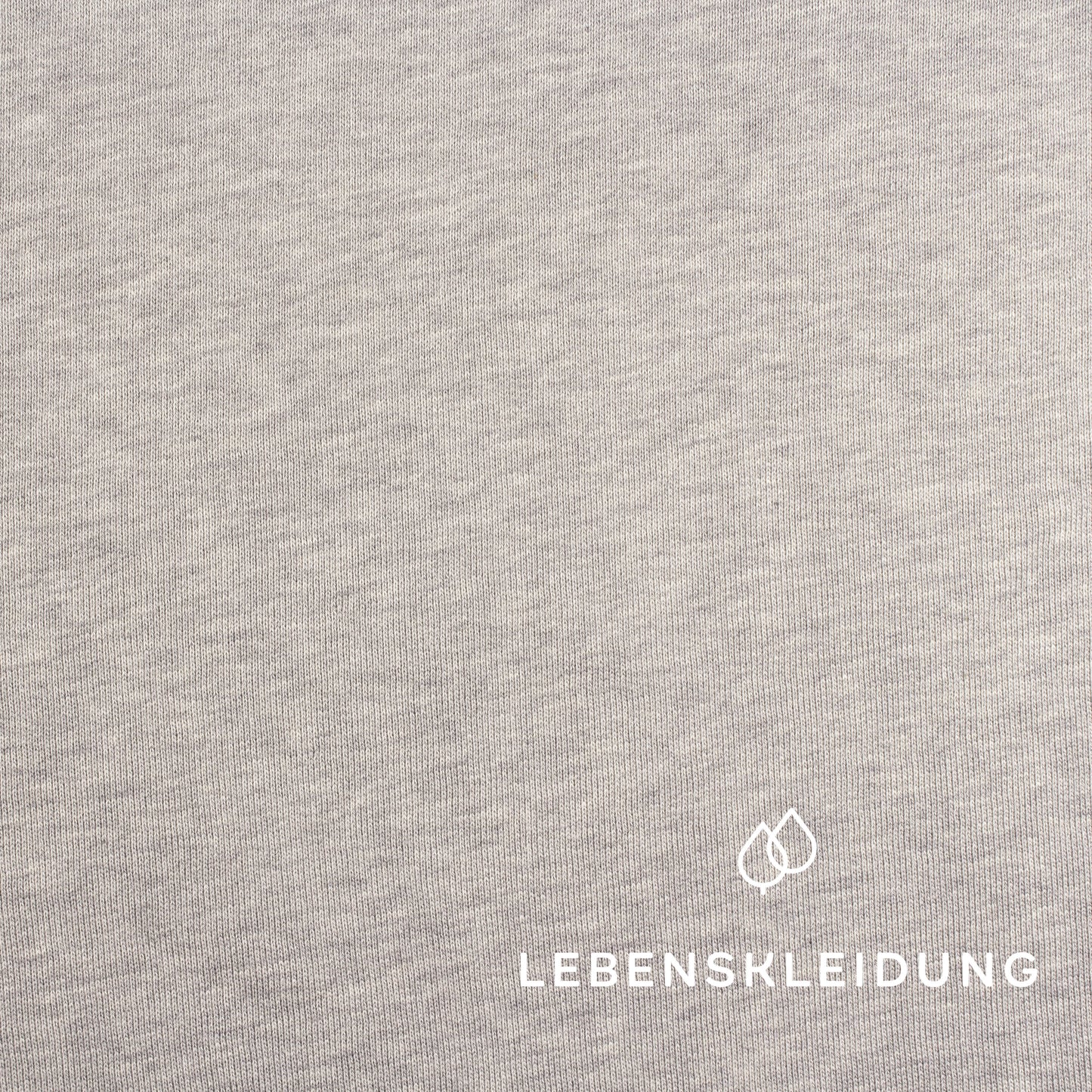 Tissu molletonné bio brossé - gris chiné / clair – Vue détaillée