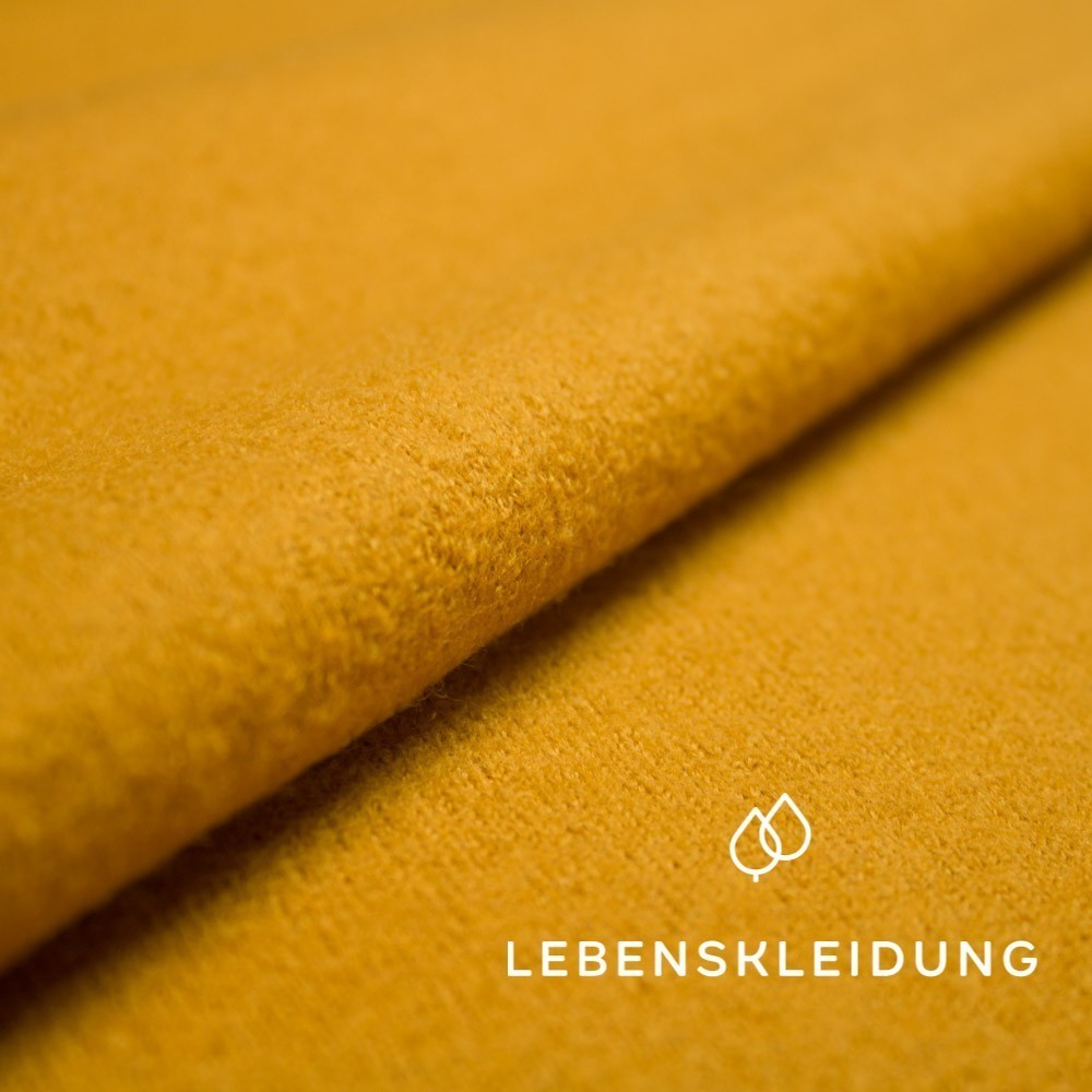 Organic boiled wool - Curry