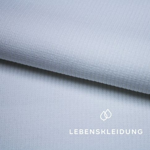 Organic RIB 2x1 (Cuff fabric) - White - R37-036
