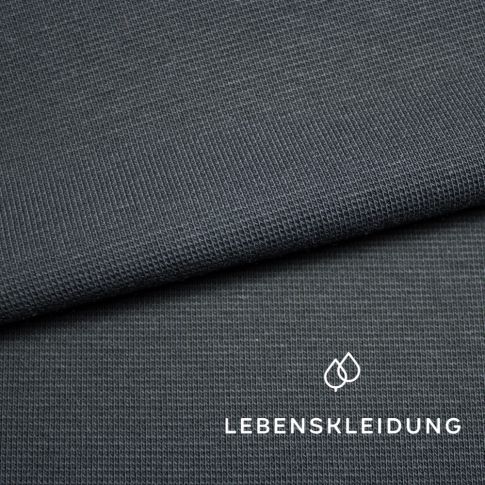 Organic Cuffs fabric - Black - R26-035n