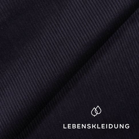 Organic Fine Corduroy fabric - Deep Blue - C17-BE-336160-SB
