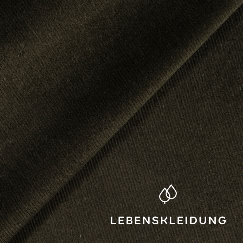 Organic Fine Corduroy fabric - Black Forrest - C17-ED-558660-SB