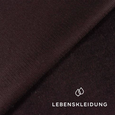 Organic Fine Corduroy fabric - Black - C17-ED-668440-SB