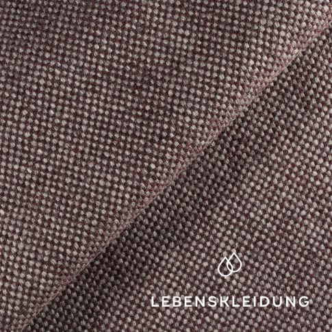 Loden ecológico (loden de tela) - rojo blanco - GM-WO-003