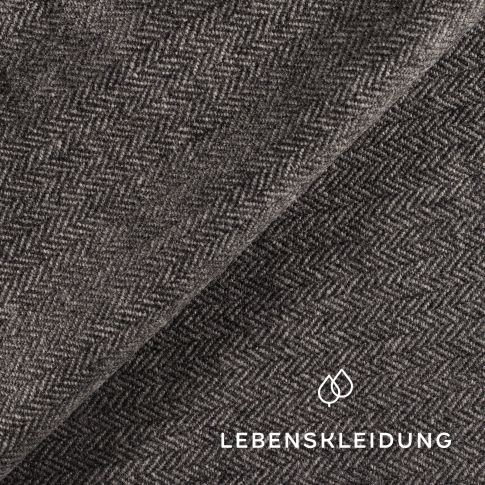 Organic herringbone - mottled gray / dark - GM-WO-007