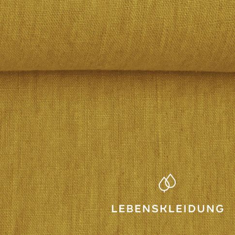 Leinen Stoff - Mustard - LIN-012-2991