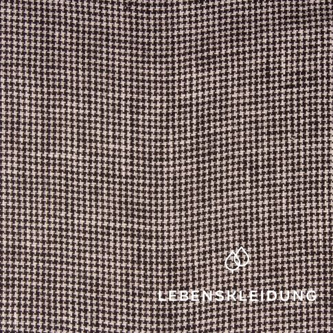 Tessuto di lino - Nero bianco pied-de-poule - LIN-111-8605