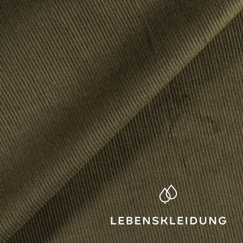 Organic corduroy fabric - Olive - Re-Life09-005