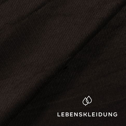 Organic corduroy fabric - Black - Re-Life09-040