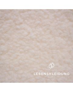 Tela orgánica Wool Plush - Ecru