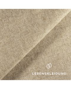 Organic loden made from regional wool - light brown