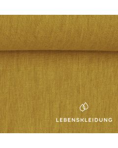 Leinen Stoff - Mustard