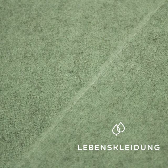 Organic Elbe wool fleece - Laurel
